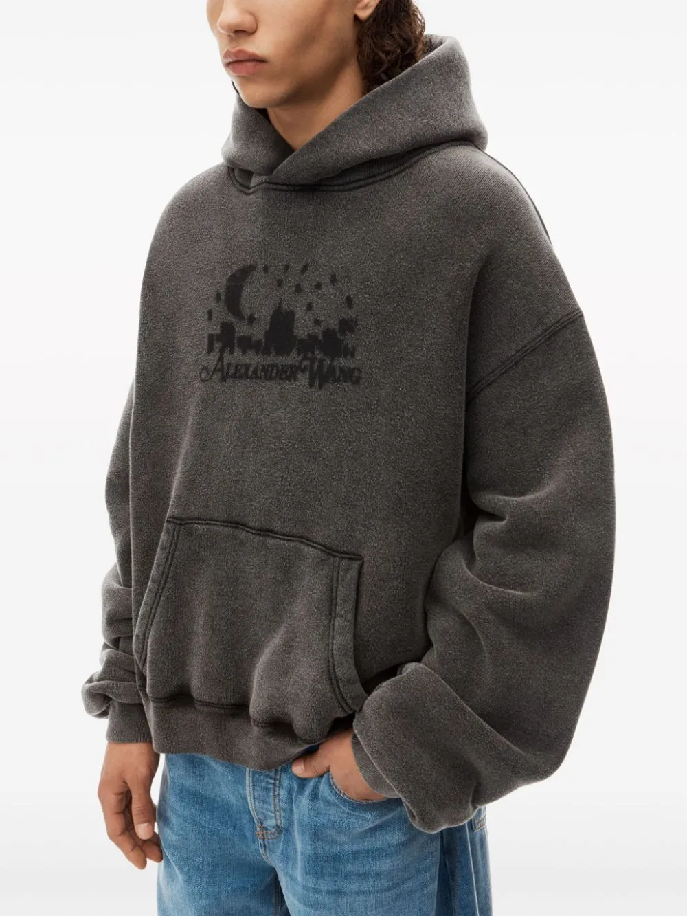 Sweatshirt with jacquard logo