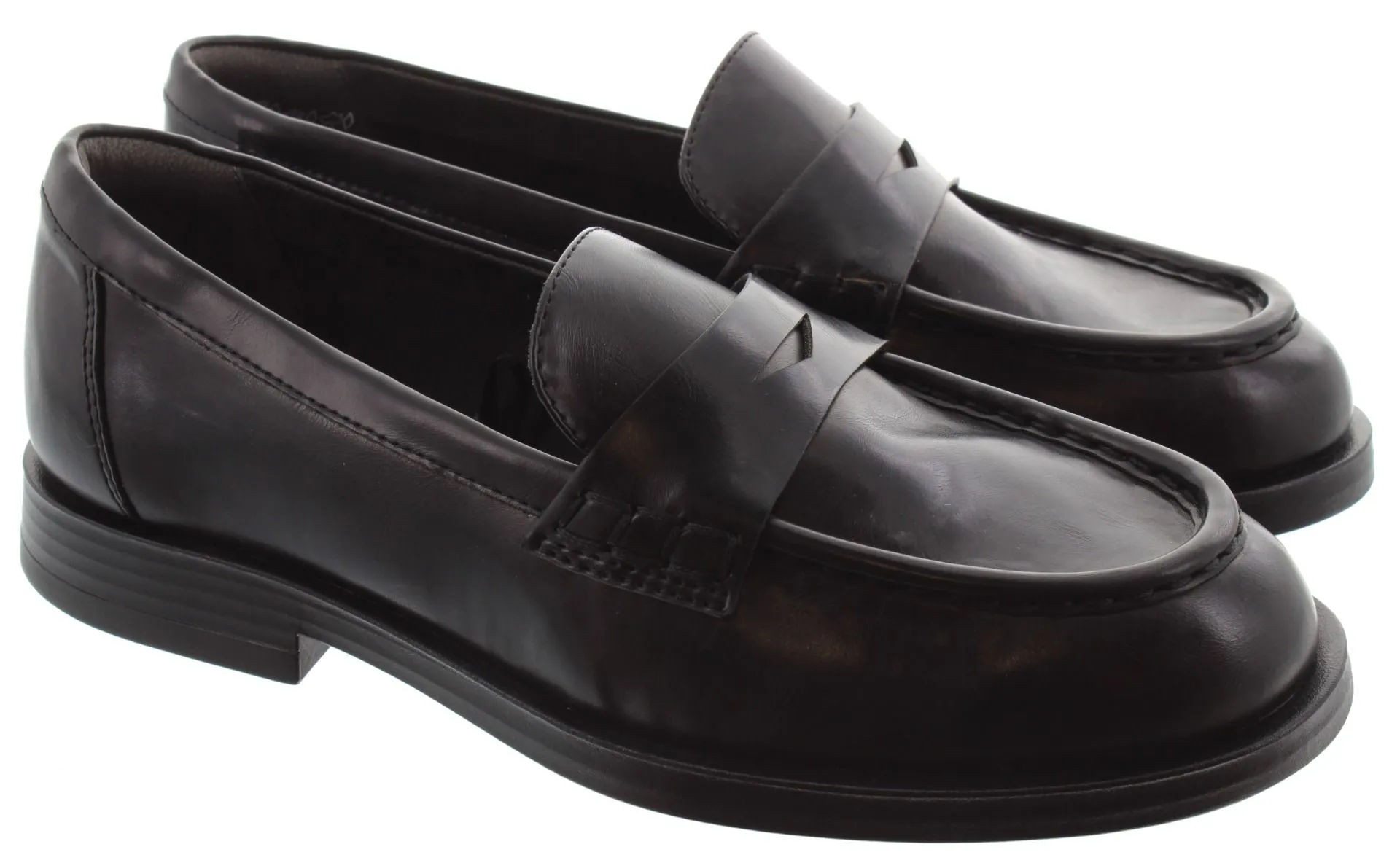 TAMARIS Ladies 24311 Flat Loafers In Black