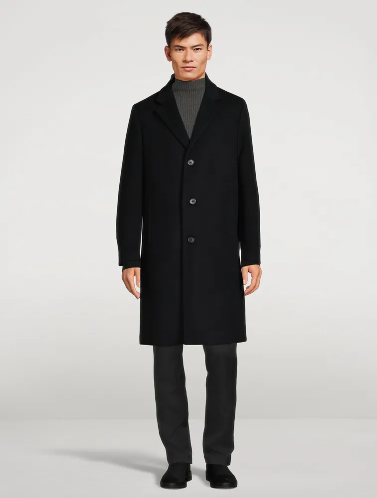 THEORY Suffolk Recycled Wool Melton Coat