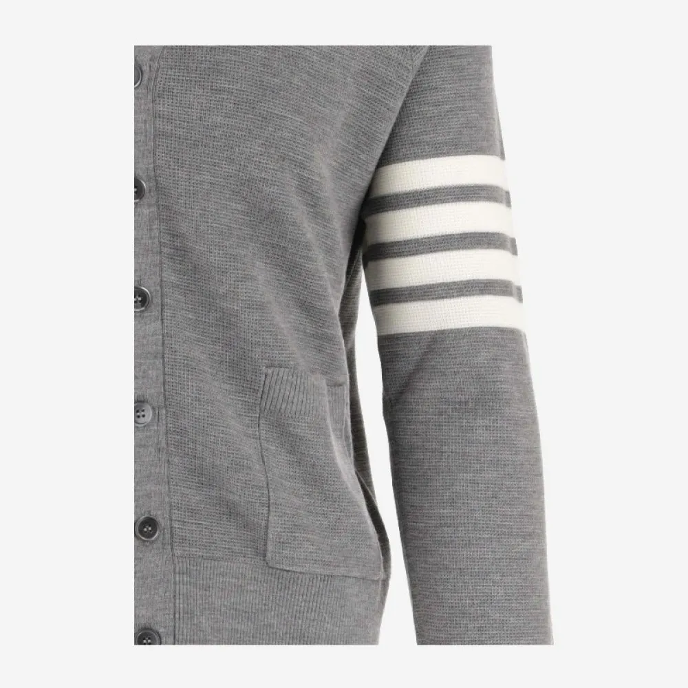 THOM BROWNE  |Stripes Street Style Plain Logo Designers Cardigans