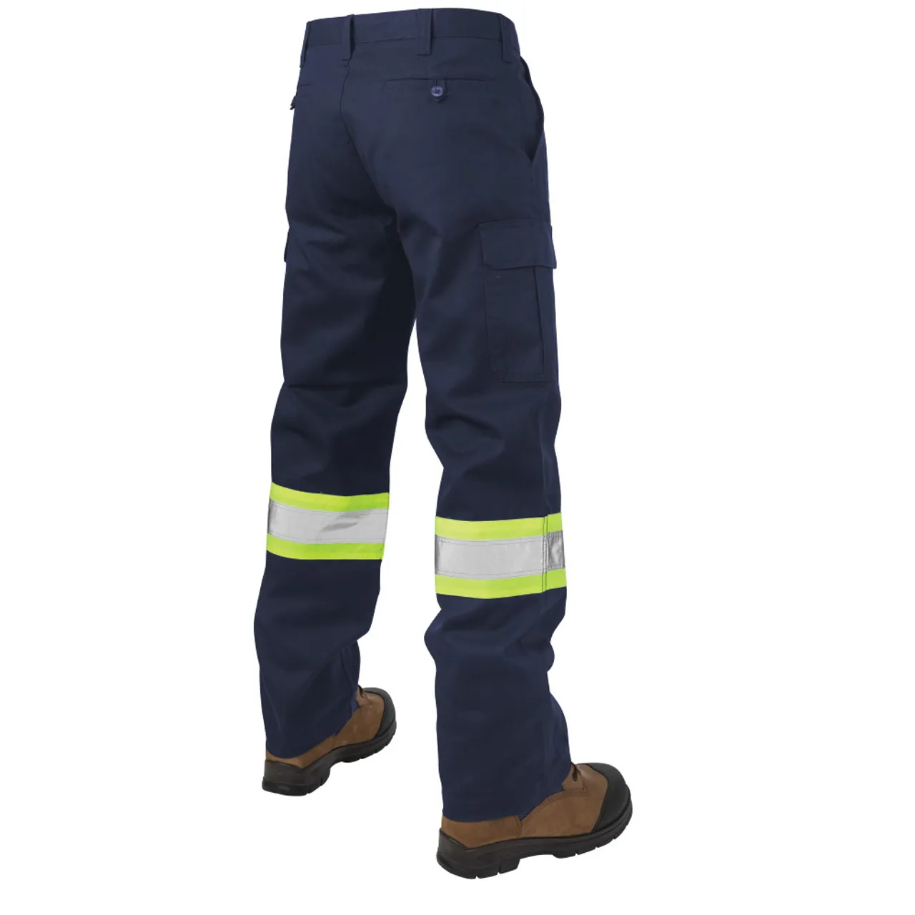 Tough Duck Non-ANSI Enhanced Vis Navy Work Pants S607