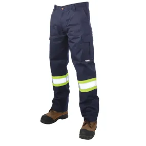 Tough Duck Non-ANSI Enhanced Vis Navy Work Pants S607