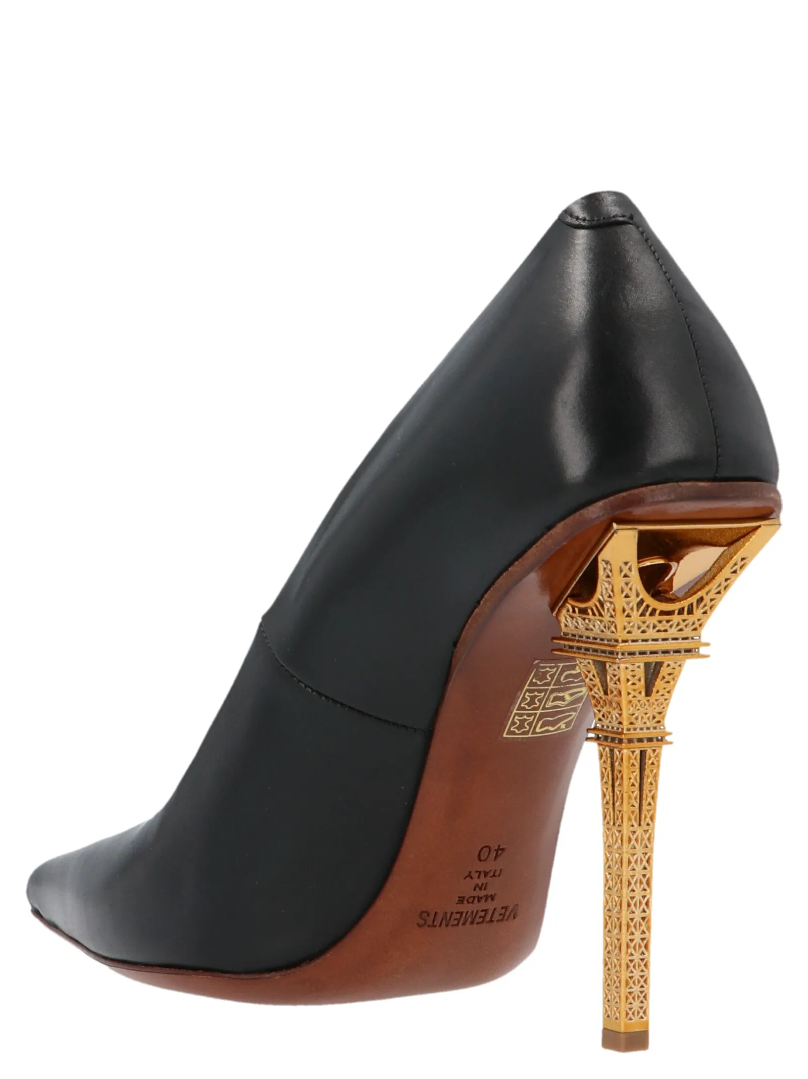 Vetements Eiffel Detailed Pointed-Toe Pumps