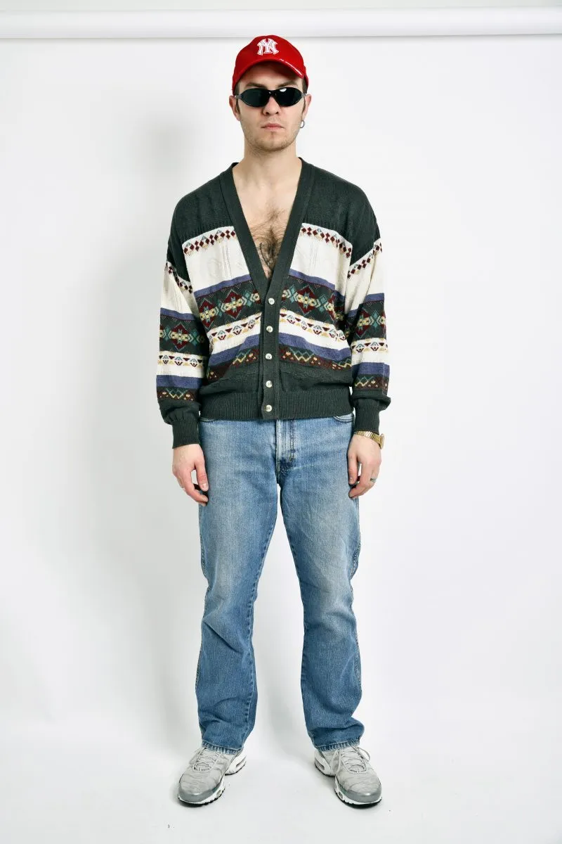 Vintage cardigan sweater mens