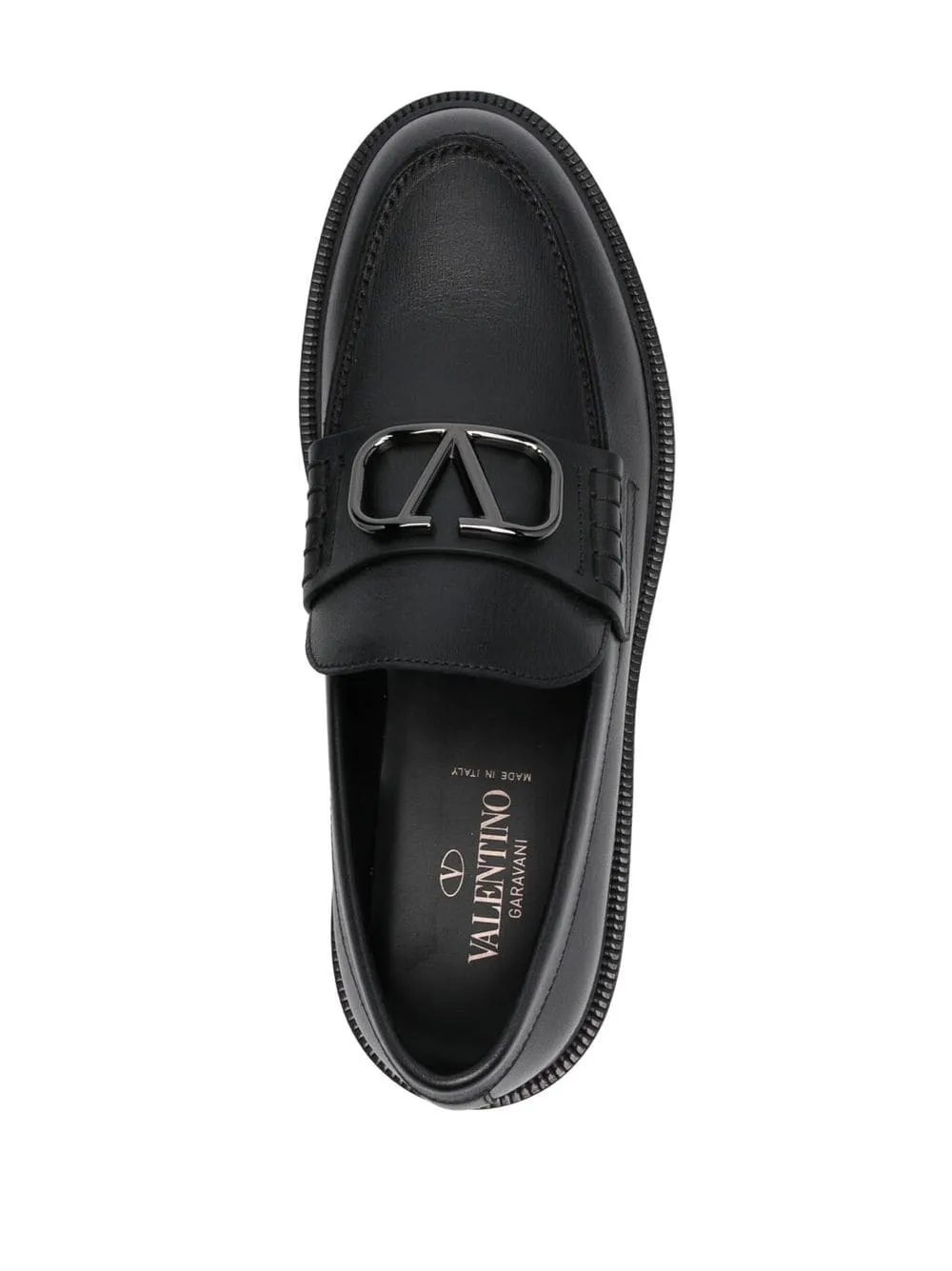 VLOGO SIGNATURE LEATHER LOAFERS