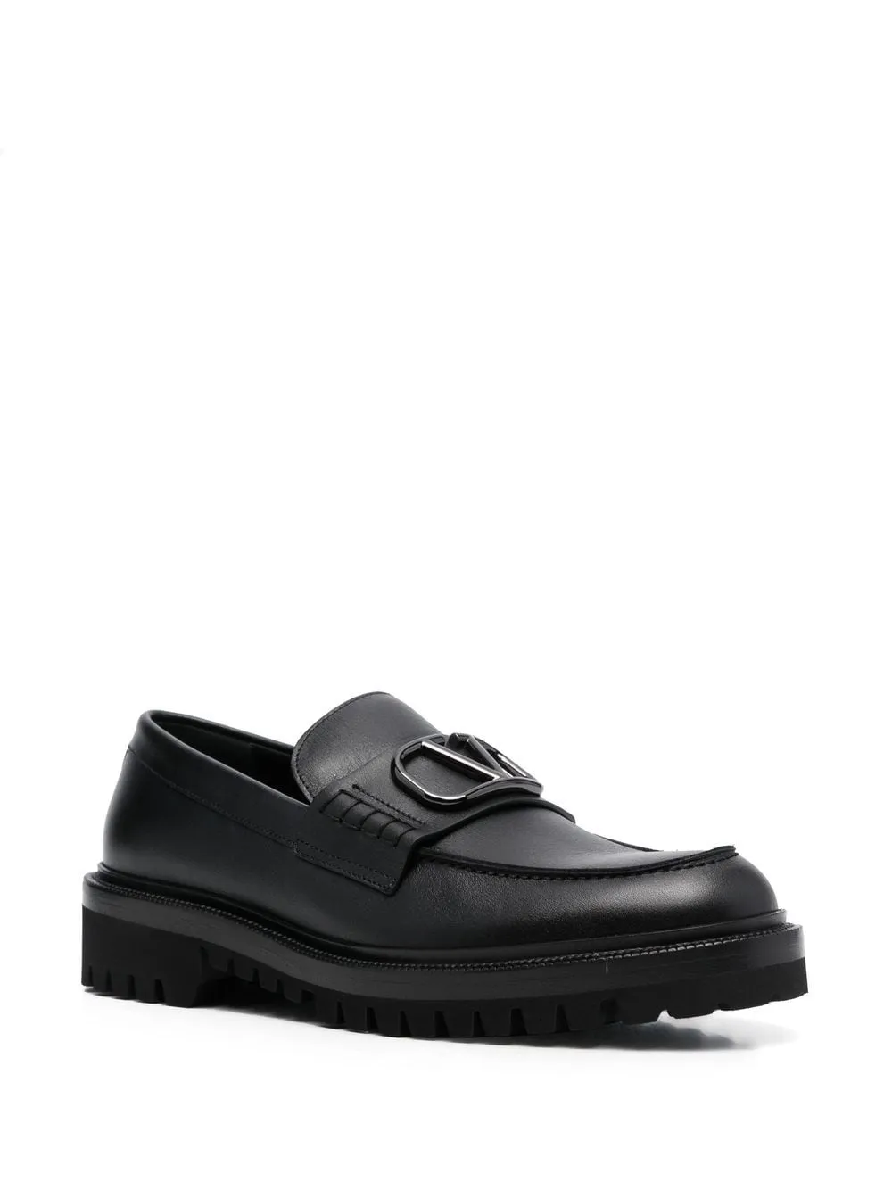 VLOGO SIGNATURE LEATHER LOAFERS