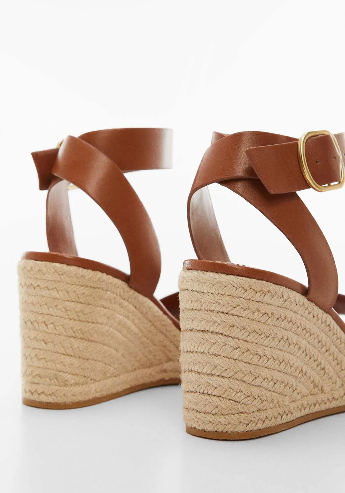 Wedge buckle sandals