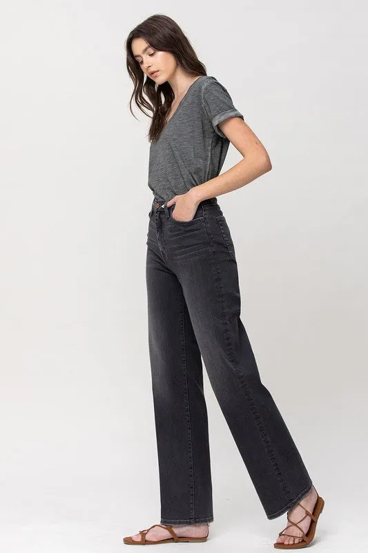 Wheaton Wide Leg High Rise Slim Denim