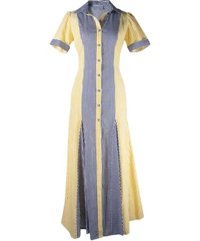 Yola Neme Women's Yellow / Orange / Blue Campanilla Dress